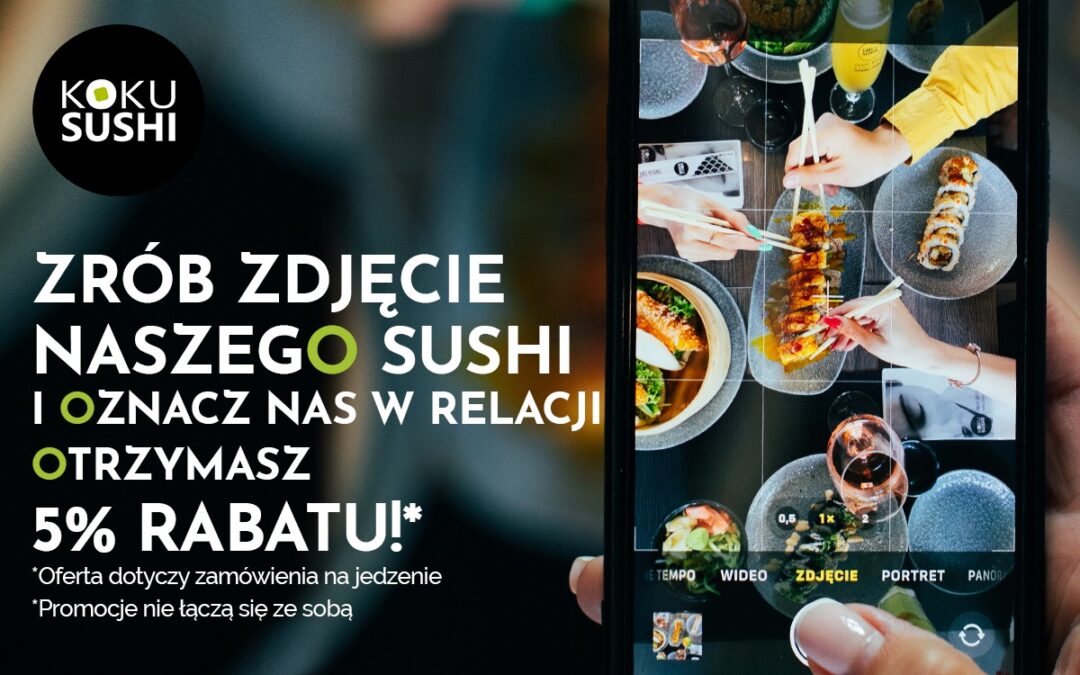 Cyknij zdjęcie sushi!
